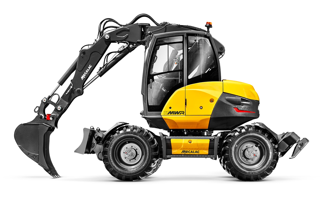 11MWR Mobilbagger in Seitenansicht