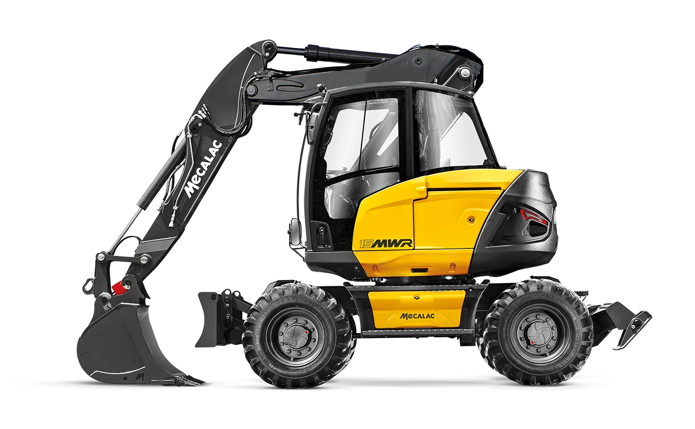 15MWR Mobilbagger in Seitenansicht