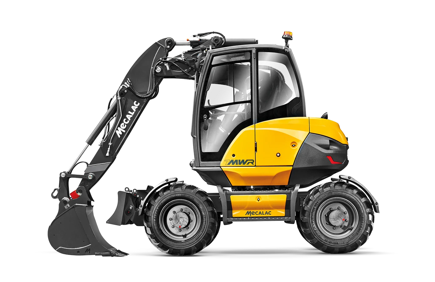 7MWR Mobilbagger in Seitenansicht